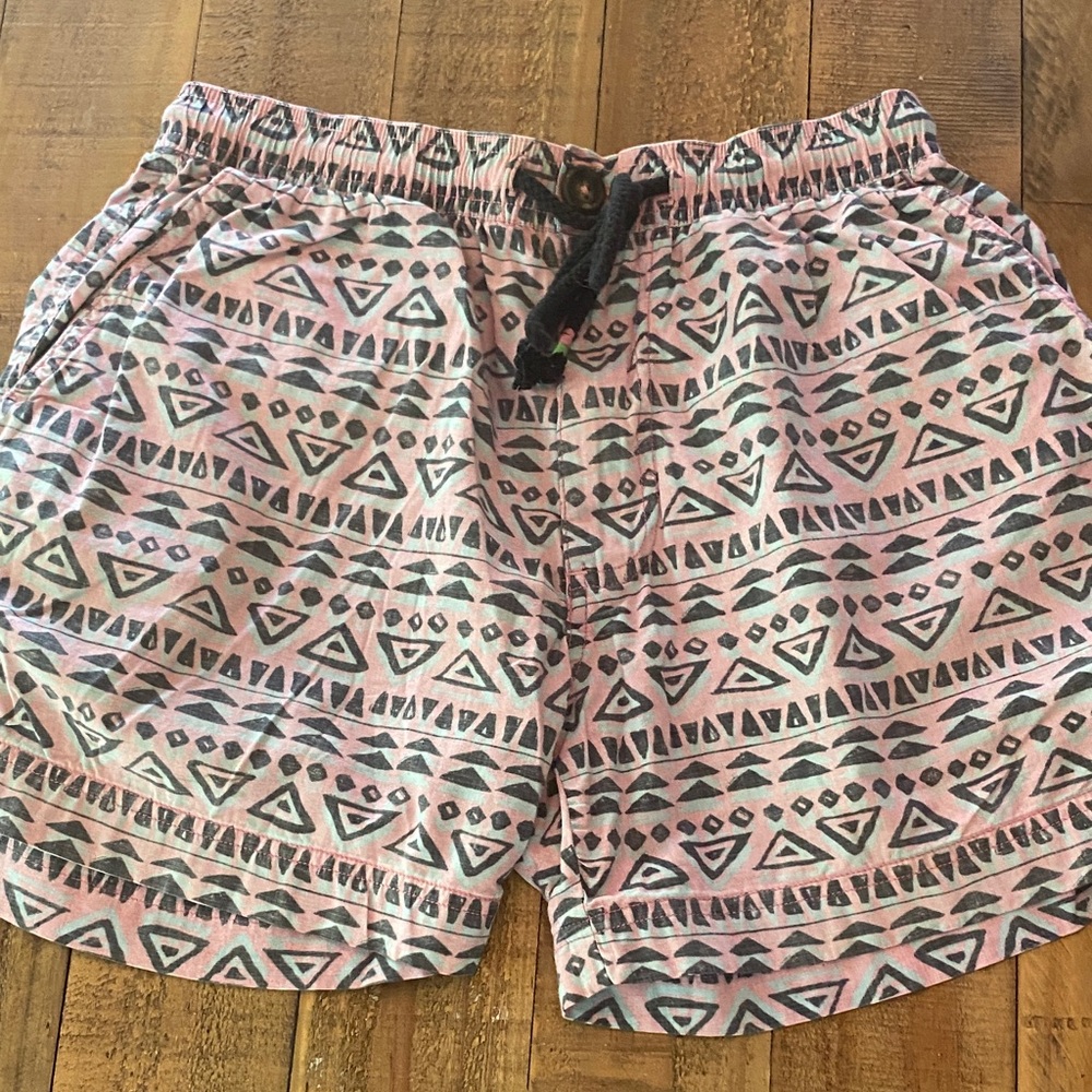 chubbies Pink Aztec-Print Athletic Drawstring Shorts